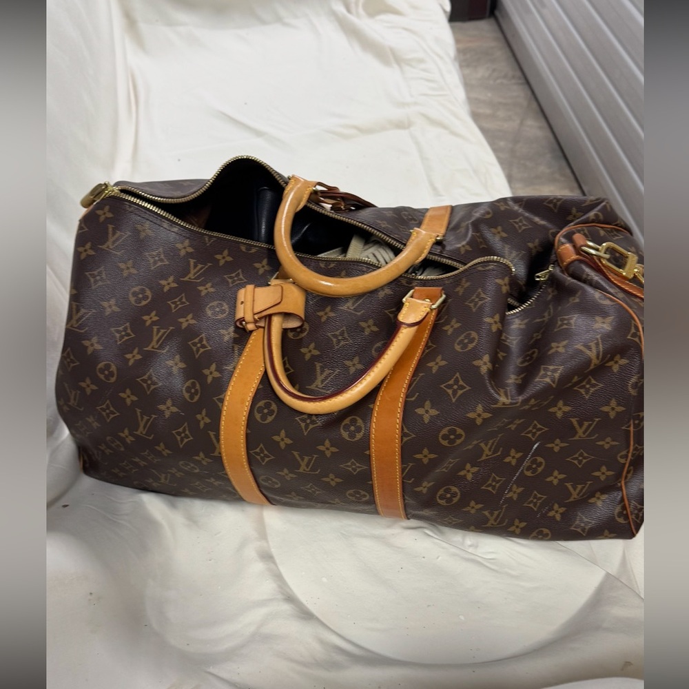 Louis Vuitton Monogram Duffel Bag in Brown and Tan